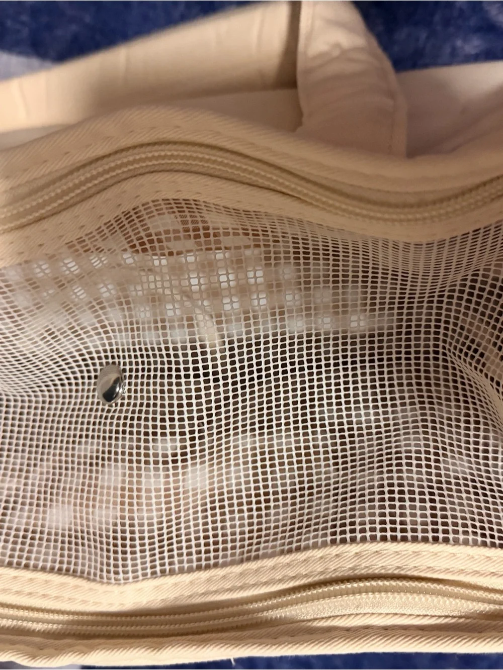Cream Soft-Sided Dog Carrier Tote - Comfortable Travel Pet Bag